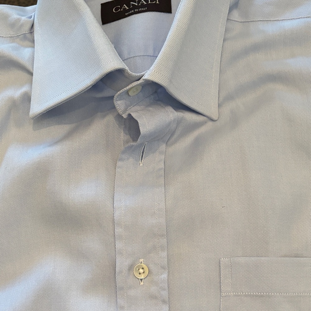 Canali Sky Blue Dress Shirt